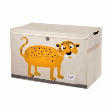3 Sprouts Opbevaringskasse med låg, leopard