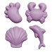 Scrunch Silikone Sandforme, lyslilla