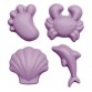 Scrunch Silikone Sandforme, lyslilla