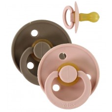 BIBS Colour sutter, dark oak/blush, str. 2, 2 stk.
