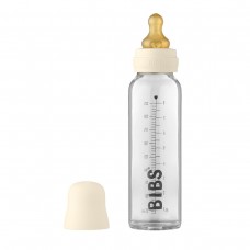 BIBS Sutteflaske, komplet sæt, Ivory, 225 ml