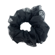 Bows by Stær Naja Big Scruncie, Black with small dots