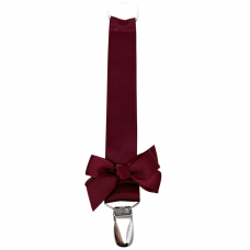 Bows by Stær Suttesnor, bordeaux, med sløjfe