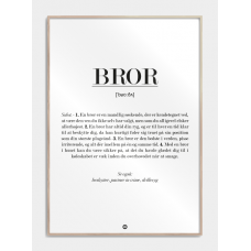 Citatplakat Bror definition plakat, M