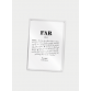 Citatplakat Far definition, A7 kort