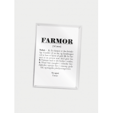 Citatplakat Farmor definition, A7 kort