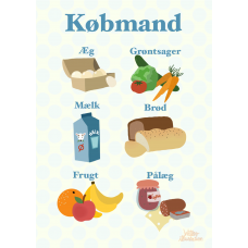 Citatplakat Købmand børneplakat, XS