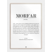 Citatplakat Morfar definition plakat, M