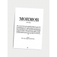 Citatplakat Mormor definition, A5 kort