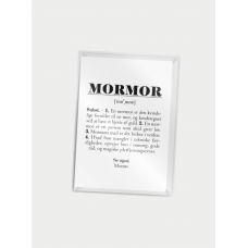 Citatplakat Mormor definition, A7 kort