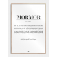 Citatplakat Mormor definition plakat, S