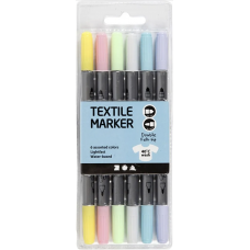 Creativ Company Tekstiltuscher, pastelfarver