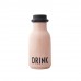 Design Letters Bag-size vandflaske, nude