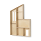 Ferm Living Miniature Funkis House, Shelf, Natur
