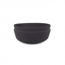 Filibabba Silikone skål, Stone grey, 2 stk.