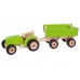 Goki Traktor med trailer, grøn