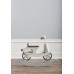 Kids Concept Gyngende scooter, grå/hvid