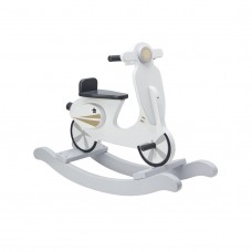Kids Concept Gyngende scooter, grå/hvid