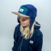 Lil' Boo Kasket, Corduroy block 5-panel med ører, Grøn, Str. L, 4-7 år
