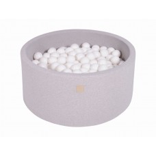 MeowBaby Boldbassin rund, light grey, 300 bolde