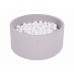 MeowBaby Boldbassin rund, light grey, 300 bolde
