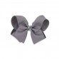Bows by Stær Sløjfe, 8 cm, grå med glimmer