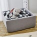 Misioo Boldbassin, firkantet, light grey