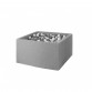 Misioo Boldbassin, firkantet, light grey