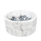 Misioo Boldbassin, Velvet soft, white marble