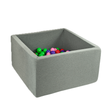 Misioo Boldbassin, firkantet, grey, 80x80x30x4cm