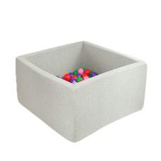 Misioo Boldbassin, firkantet, light grey, 80x80x30x4cm