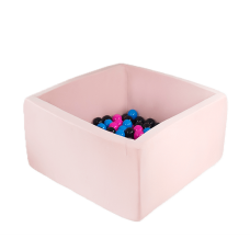 Misioo Boldbassin, firkantet, pink, 80x80x30x4cm