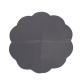 Misioo Legemåtte blomst, grey velvet