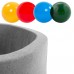 Misioo Boldbassin med 150 bolde, light grey colorful, 90x30x4cm