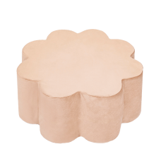 Misioo Puf blomst, gold velvet