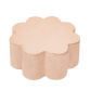 Misioo Puf blomst, gold velvet