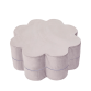 Misioo Puf blomst, grey velvet