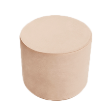 Misioo Puf rund, gold velvet