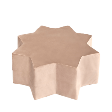 Misioo Puf stjerne, gold velvet