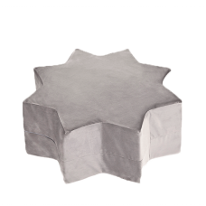 Misioo Puf stjerne, grey velvet 