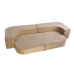 Misioo Sofaseng, gold velvet