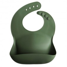 Mushie Silikone hagesmæk, Forest green