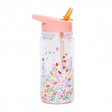 Petit Monkey Drikkedunk med sugerør, pops soft coral, 300 ml.