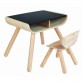 PlanToys Bord og stol, sort