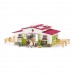 Schleich 42344, Ridecenter med rytter og heste