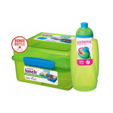 Sistema Madkasse med bøtte og drikkedunk, 2 l., grøn