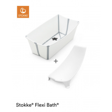 STOKKE Badekar, Flexi bath og babyindsats, Hvid