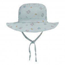 Vanilla Copenhagen Vendbar UV svømmehat, Ocean print green, Str. S, 0-6 mdr