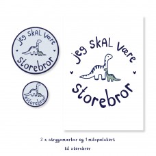 "Jeg skal være storebror" strygemærker og milepælskort