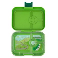 Yumbox madkasse, Panino, Bike race, 4 rum, avocado/Go green